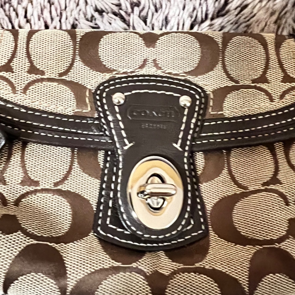Coach Canvas Wristlet - Picture 2 of 11